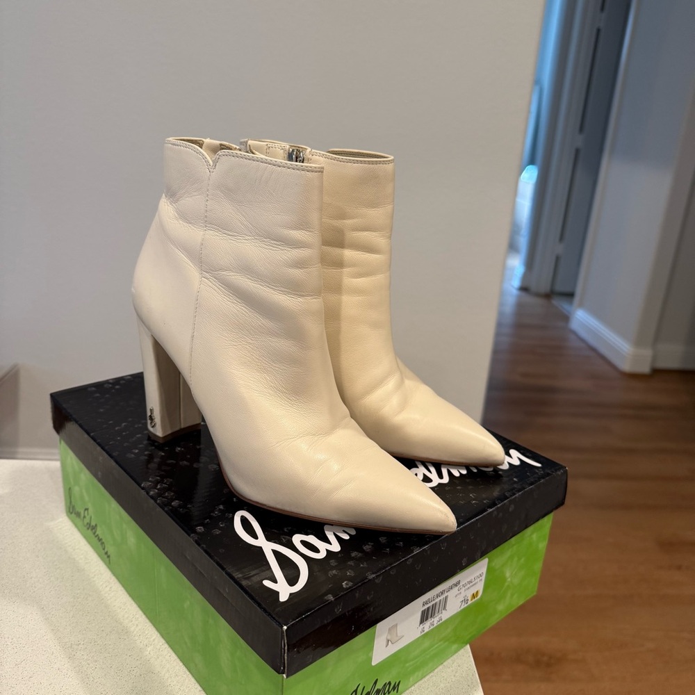 SAM EDELMAN LEATHER BOOTIES SIZE 7.5